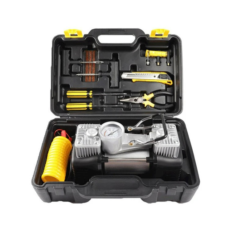 COMPRENSOR AIRE PROFESIONAL  PORTATIL :  AUTO - MOTO - CAMIONETA 🏍️🚘🚚