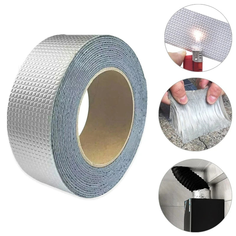 CINTA DE BUTILO CON LAMINAS DE ALUMINIO ❇️SUPER FUERTE ❇️