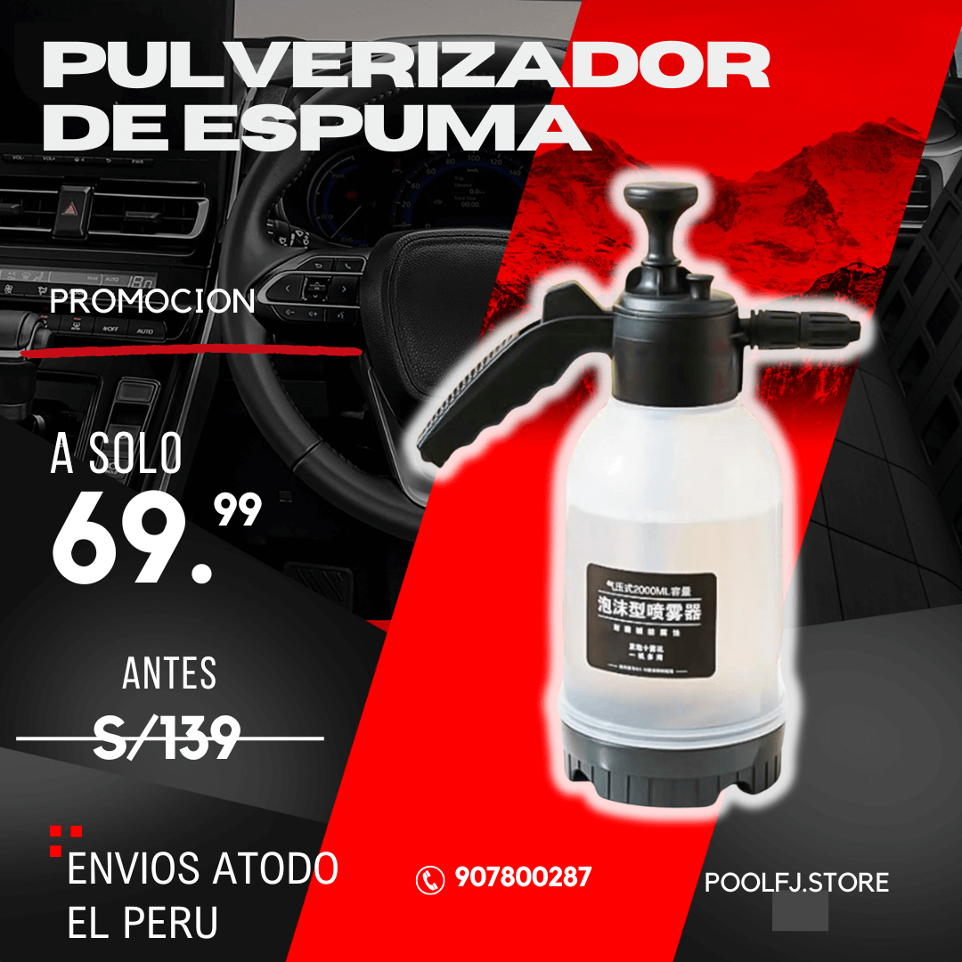 PULVERIZADOR DE ESPUMA PARA AUTO 🚘