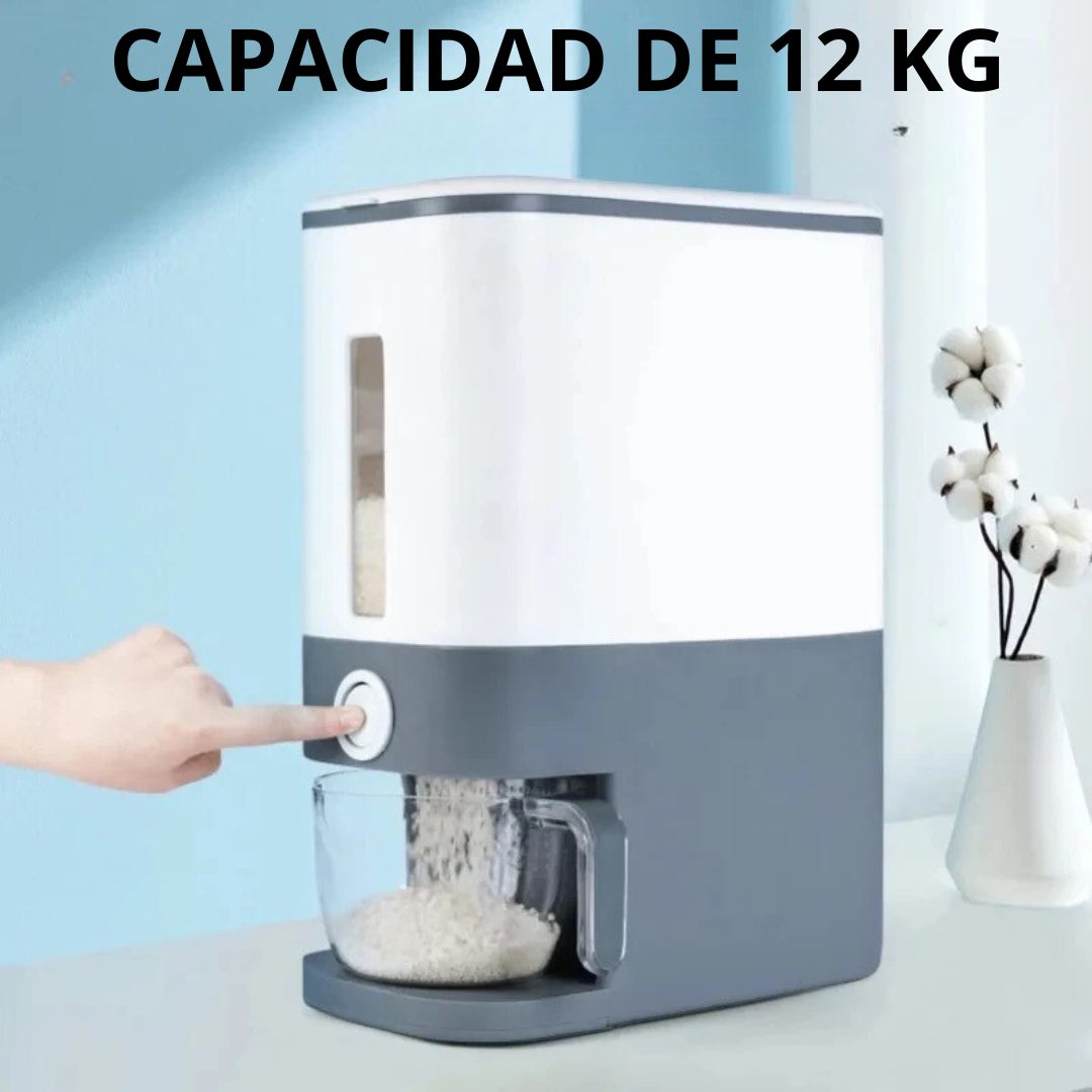 DISPENSADOR DE GRANOS CAPACIDAD DE 12 KILOS 🔥
