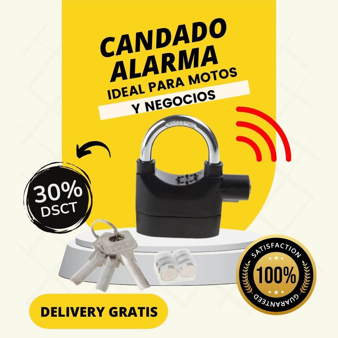 CANDADO CON SENSOR DE ALARMA 🔏🔐